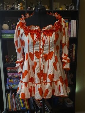 SELKIE Queen Of Hearts Libertine Blouse Size XL